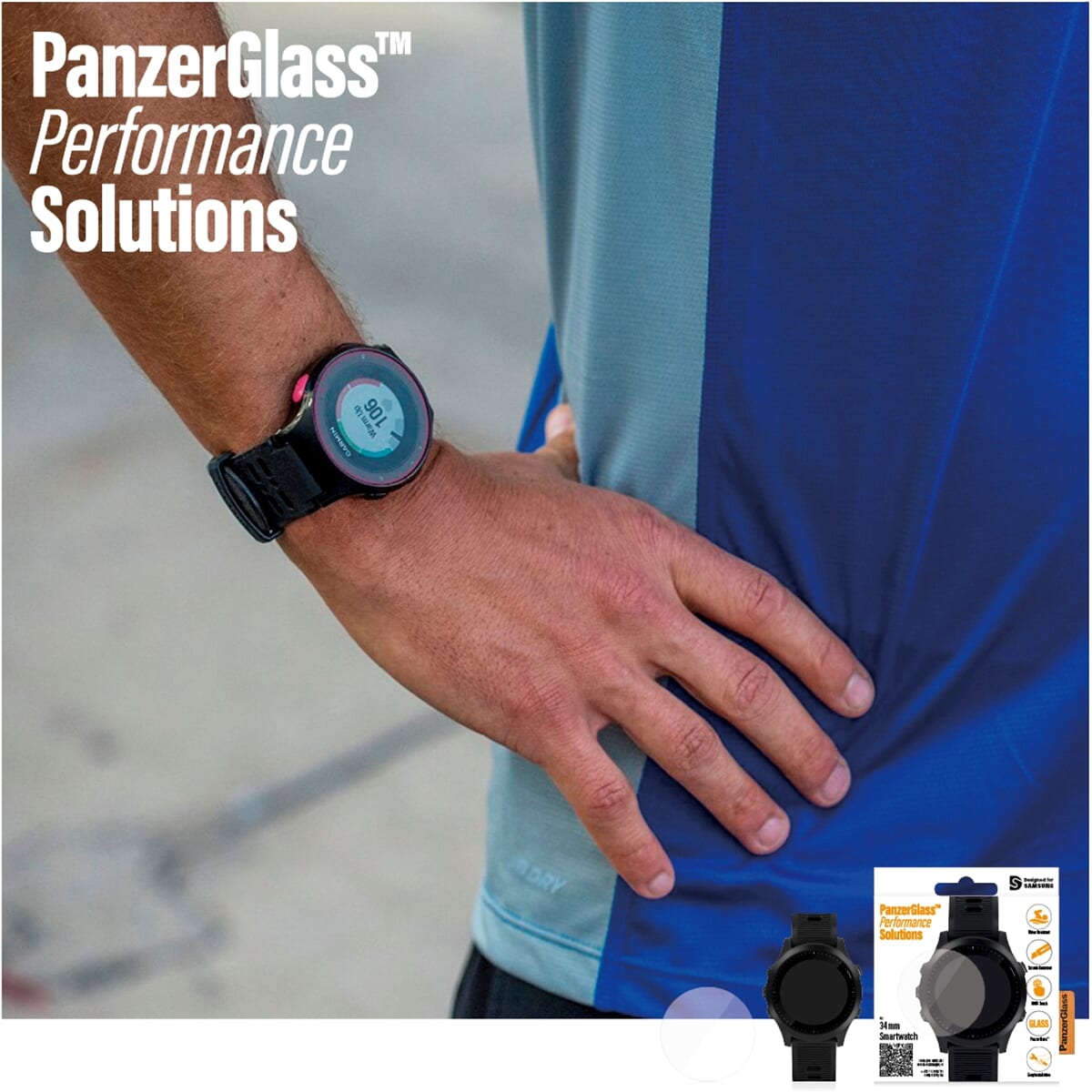 Panzerglass Smartwatch 34mm Ochrana obrazovky