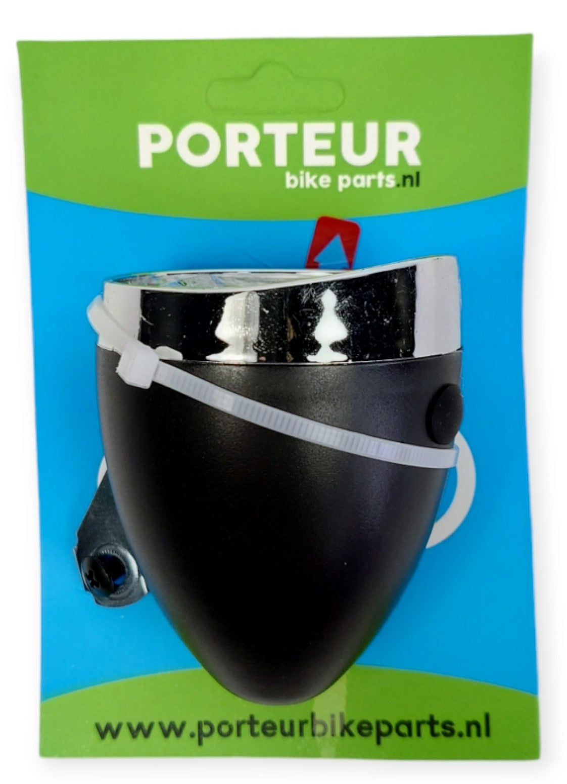 Portur Headlight Portur Retro Black Battery