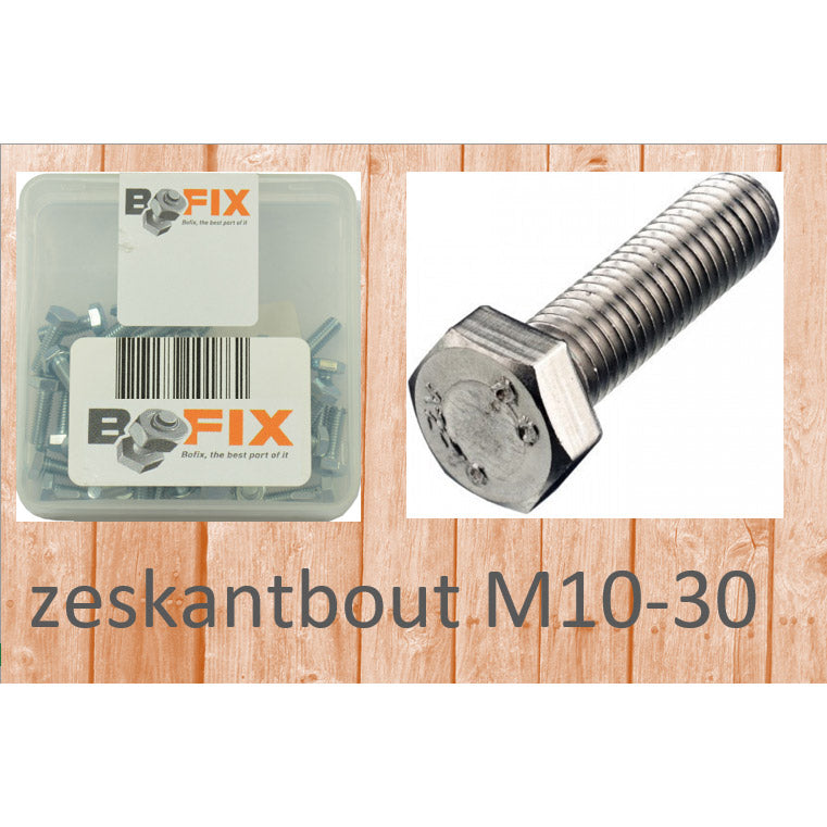 Bofix hexagon bolt M10-30 (12st)