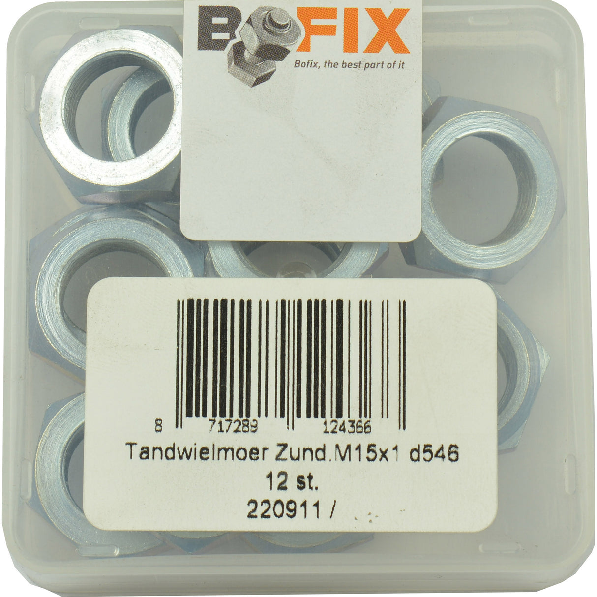 BOFIX 220911 GEAR NUT M15X1 SW22 7MM P 12