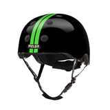 Casco per bicicletta attivo urbano Black Green Size 52-58 cm