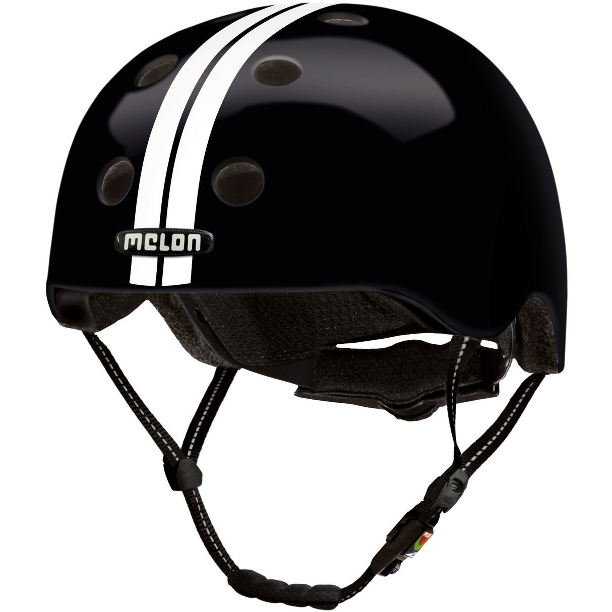 Urban Active Bicycle Helm Schwarz und Weiß Größe 46-52 cm