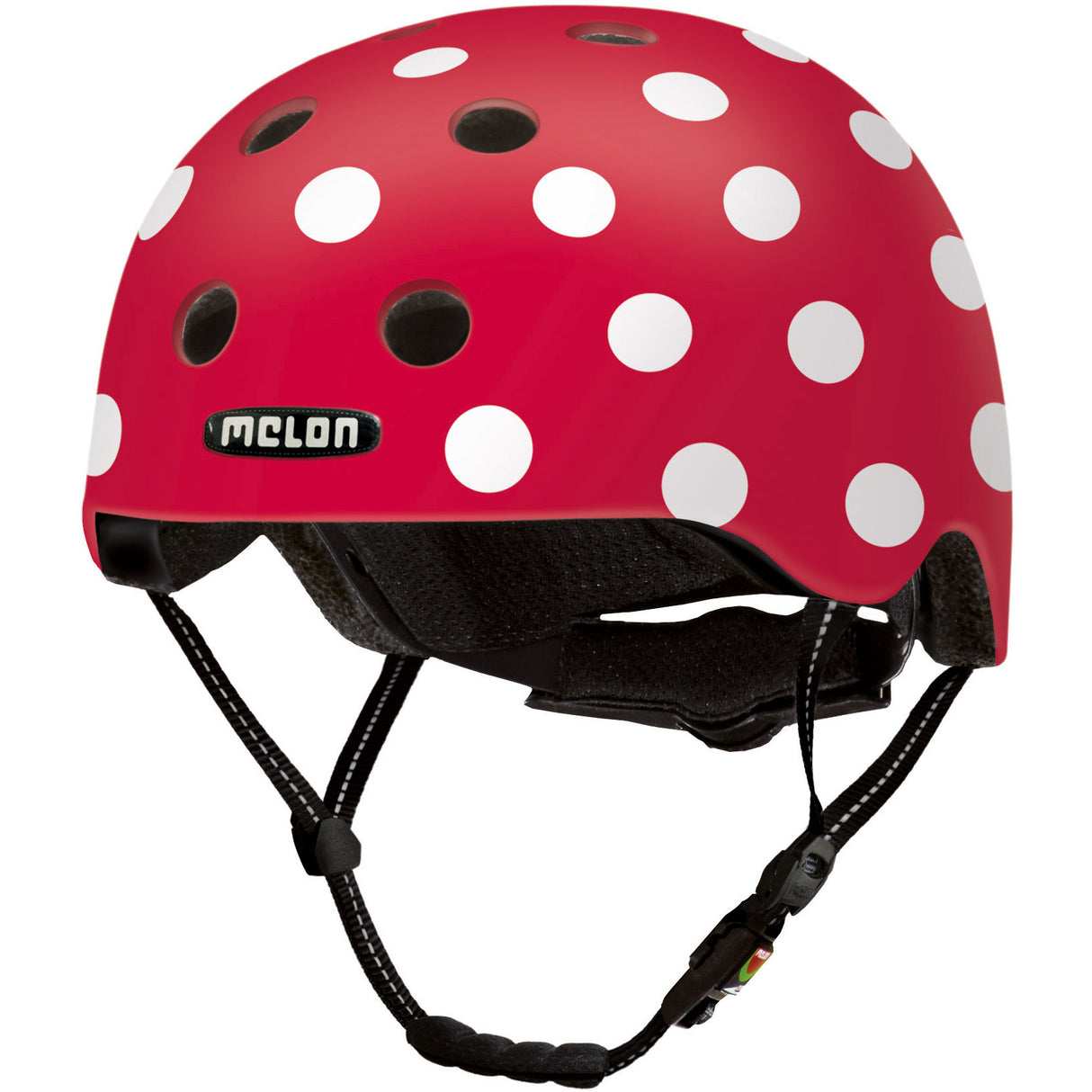 Melonhelm urban aktiv dotty vit xxs-s