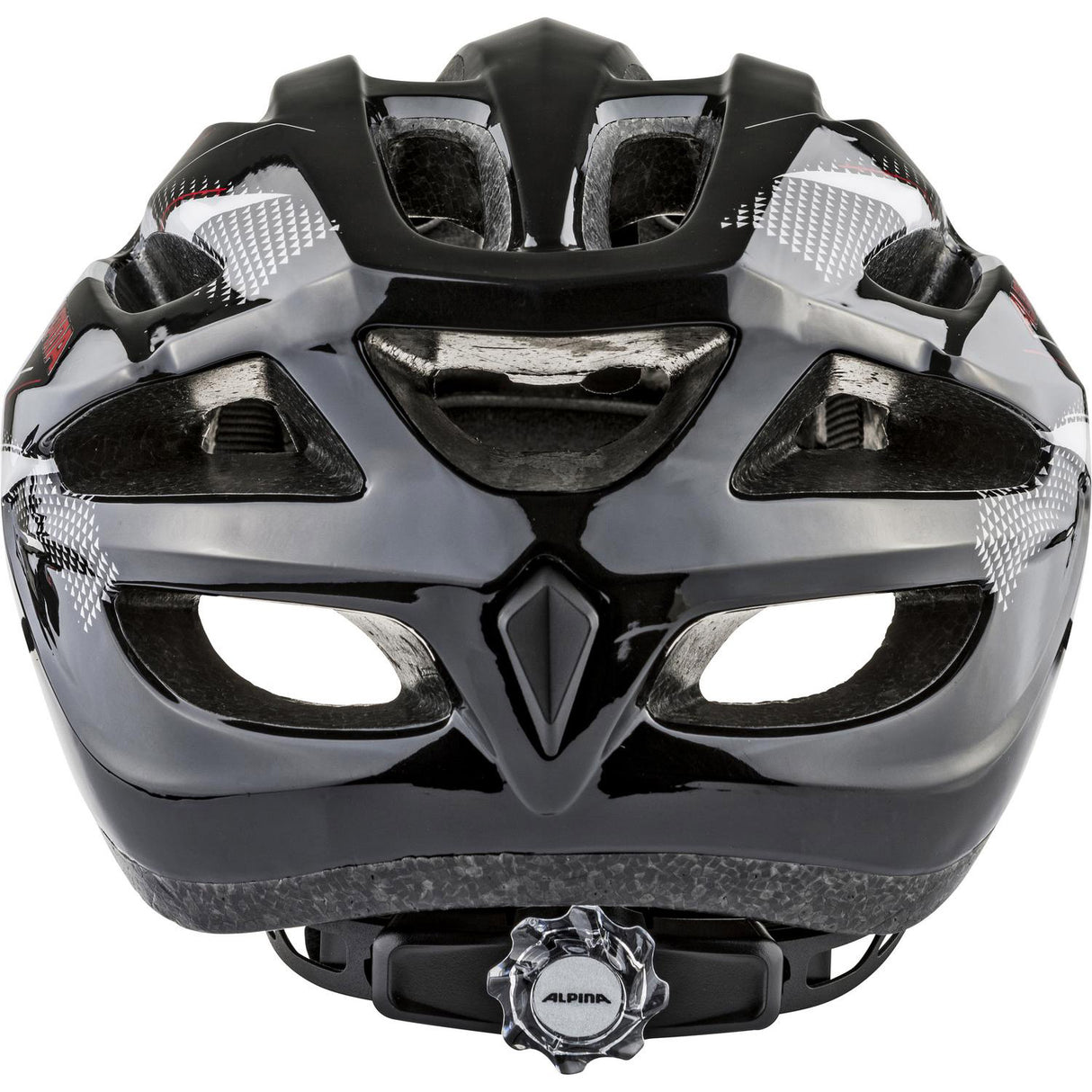 Olympijský sportovní sportovní sport MTB Helm MTB17 GLOSS 58-61 Černá bílá červená