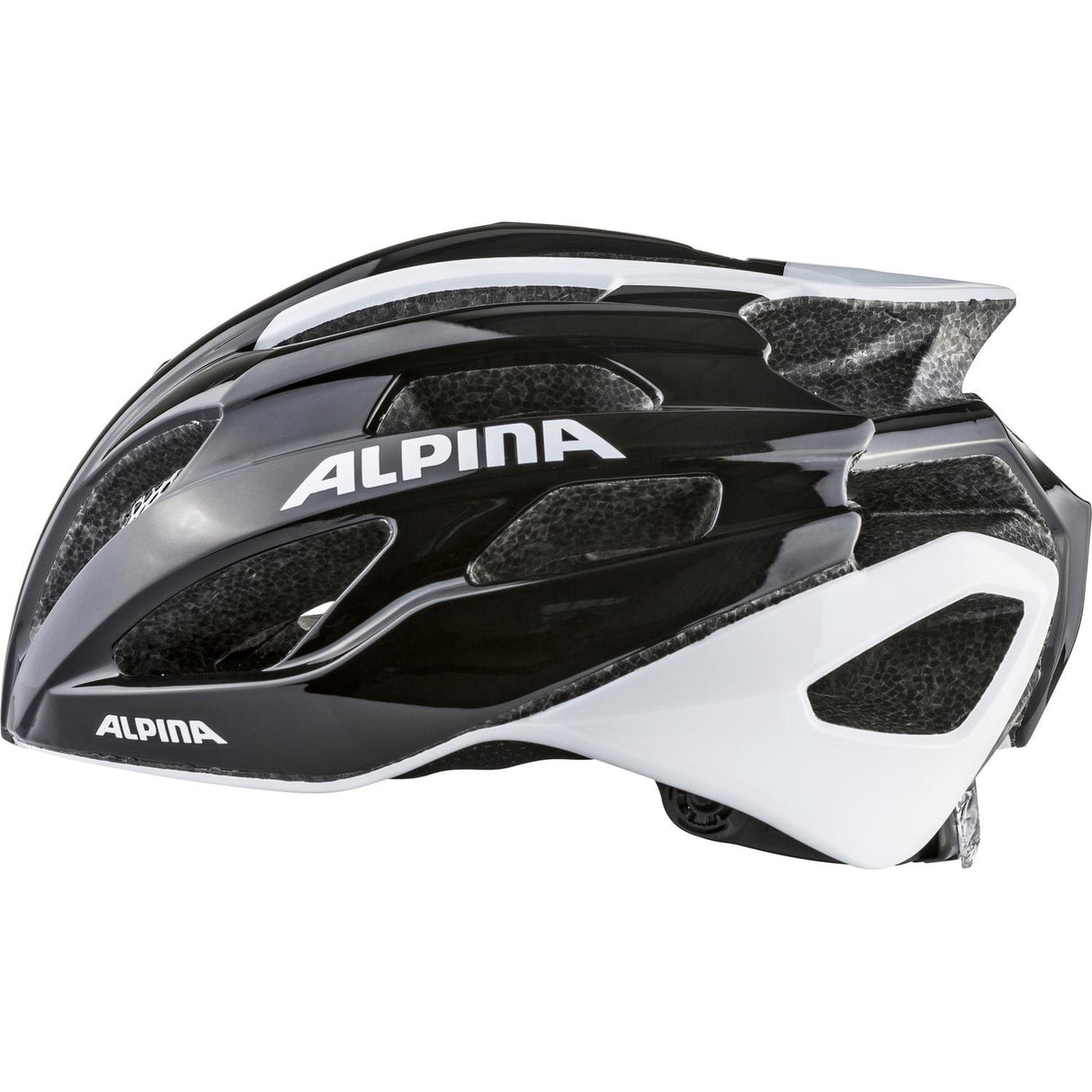 Olympischer Sportbekleidung Sport Race Helm Fedaia 53-58 Schwarz Weiß