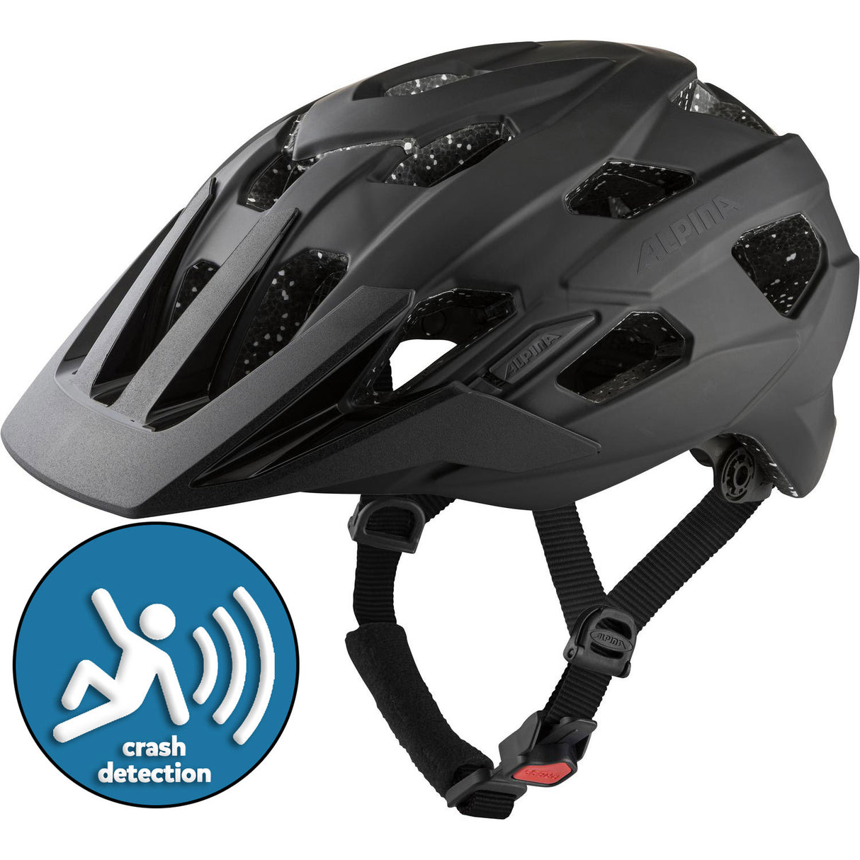 Olympic sportswear alpina sports mtb helm anzana tocsen 52-57 mat zwart