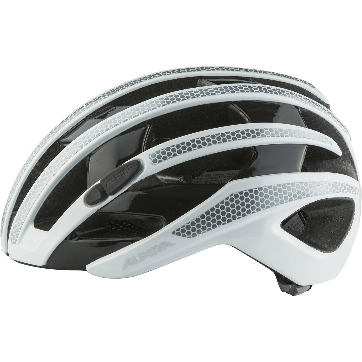 Casco Olympic Sports Sports Sports Race Ravel riflettente 51-56 lucentezza bianca