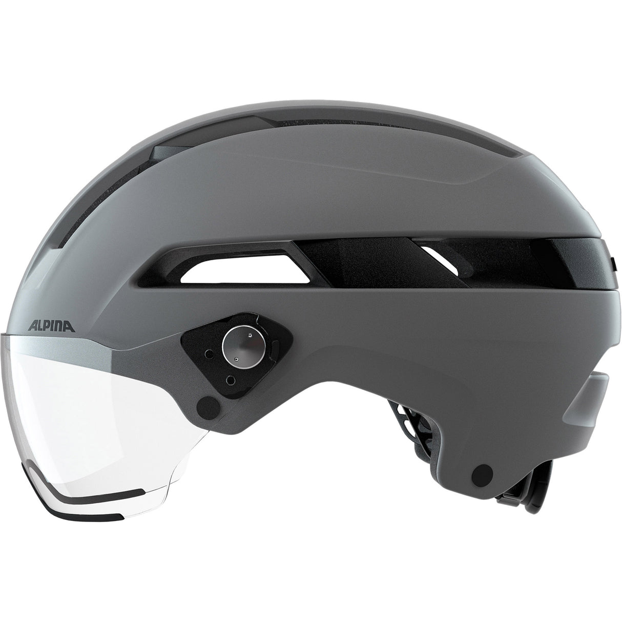 Olympischer Sportbekleidung Helm Soho Visor Kaffegrau Matt 51-56