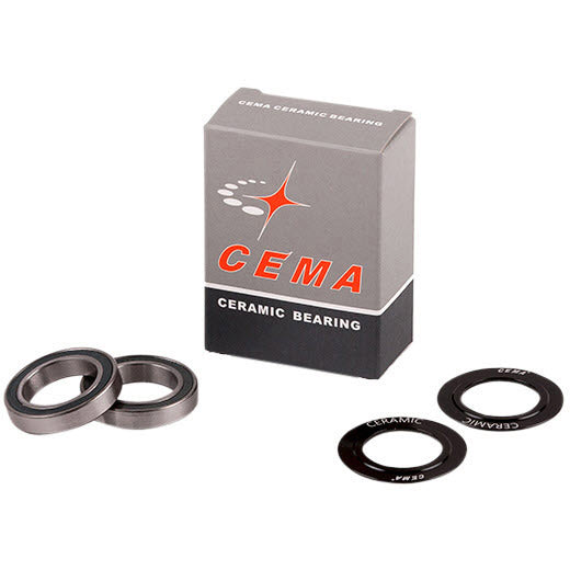 Cema kogellager set voor 24mm bottom bracket keramisch zwart