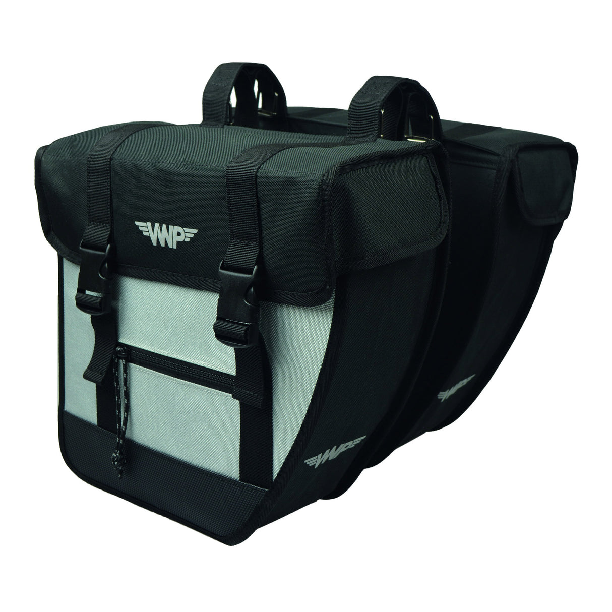 VWP Double Bicycle Bag Tour 26L Black Silver