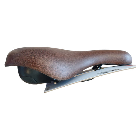 Selle SMP San Remo Saddle Liege con parachoques, señoras. Marrón, sin honda (paquete colgante)