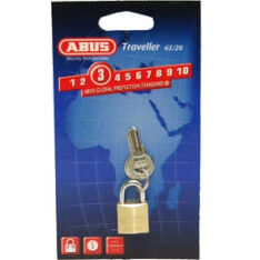 Abus hængelås 65 20mm guld 3cm