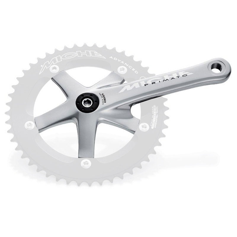 Miche crank primato adv. 175mm rechts zonder tandwiel zilver