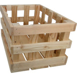 Bicycle Crate Wooden Grid 20L 40x29x24cm