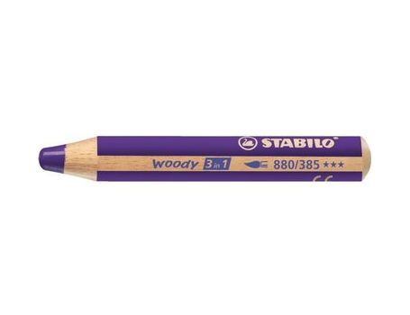 Stabilo Woody Bleistift 3 in 1 Violett