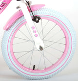 Volare Rose Kinderfiets - Meisjes - 16 inch - Roze Wit - 95% afgemonteerd