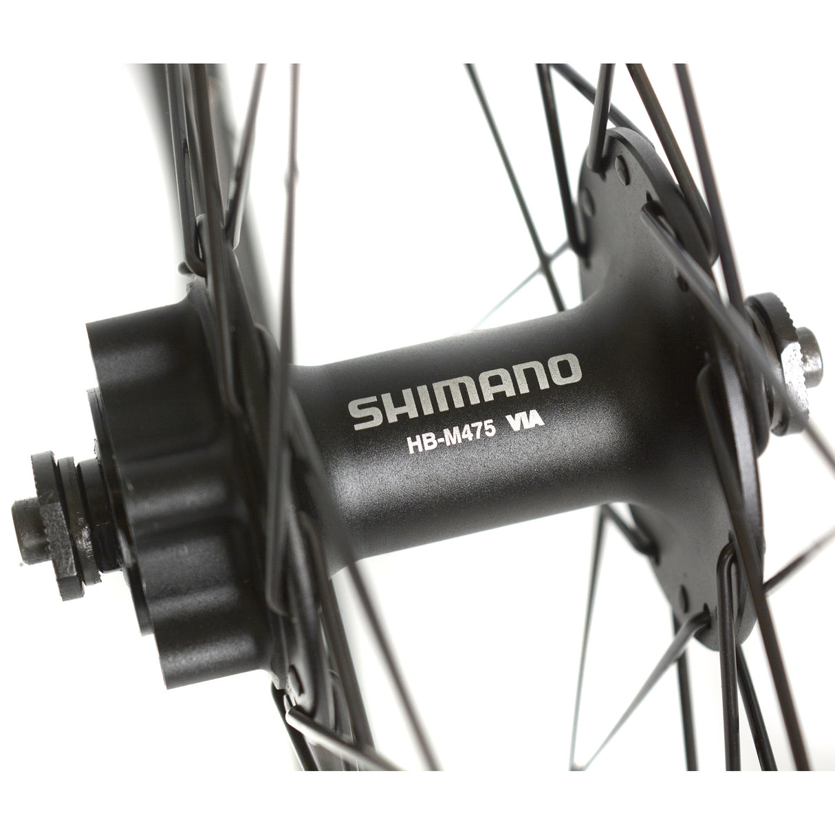 SHIMANO Rueda delantera 28 Gravel 19 M475 Disco 100 mm QR