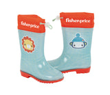 Arditex Regenlaarzen Fisher-Price junior PVC textiel lichtblauw rood maat 28