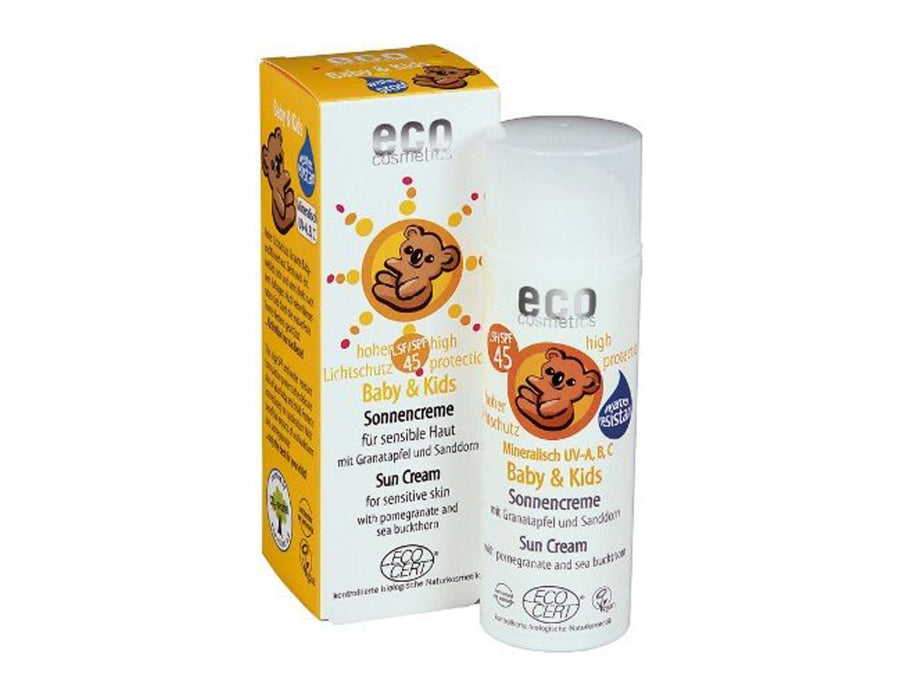 Eco Cosmetics Baby sunscreen SPF 45 pomegranate