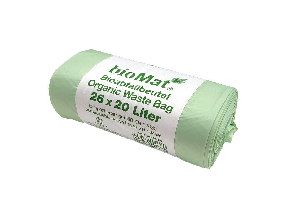 Biomat bolsas de basura compostables 20L 26 PC.