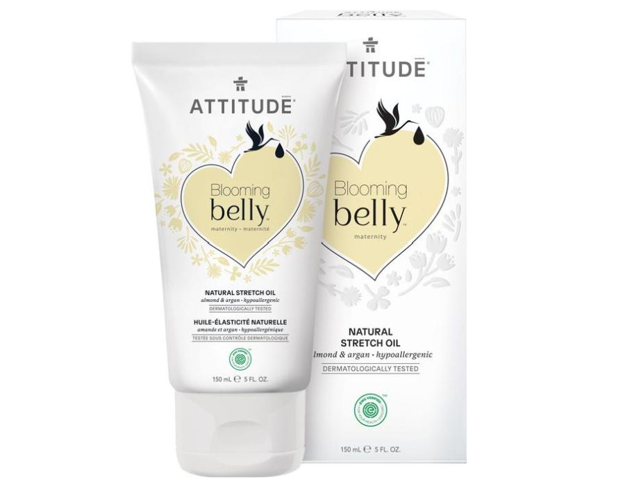 Attitude blooming belly anti stretch marks oil