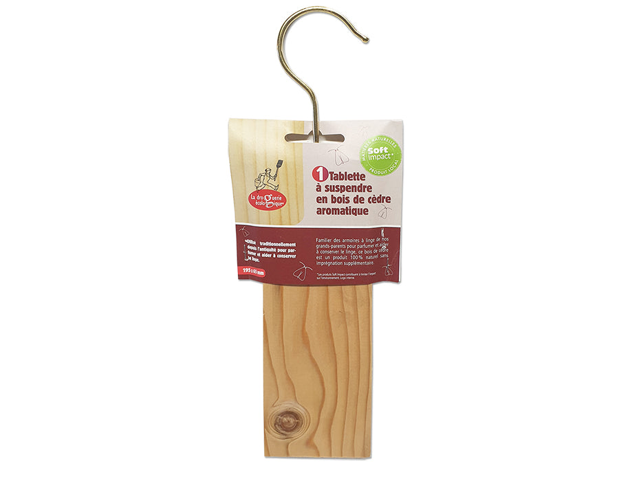 La Droguerie Ecologique garderobe duft Hanger Cedar Hout