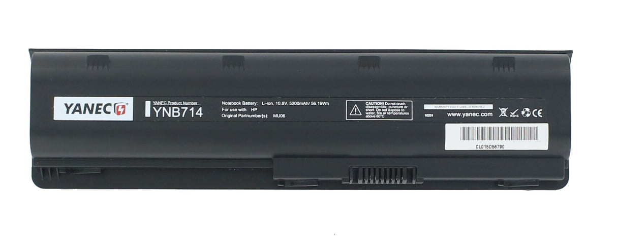 Yanec laptop accu 5200mah 6-cell