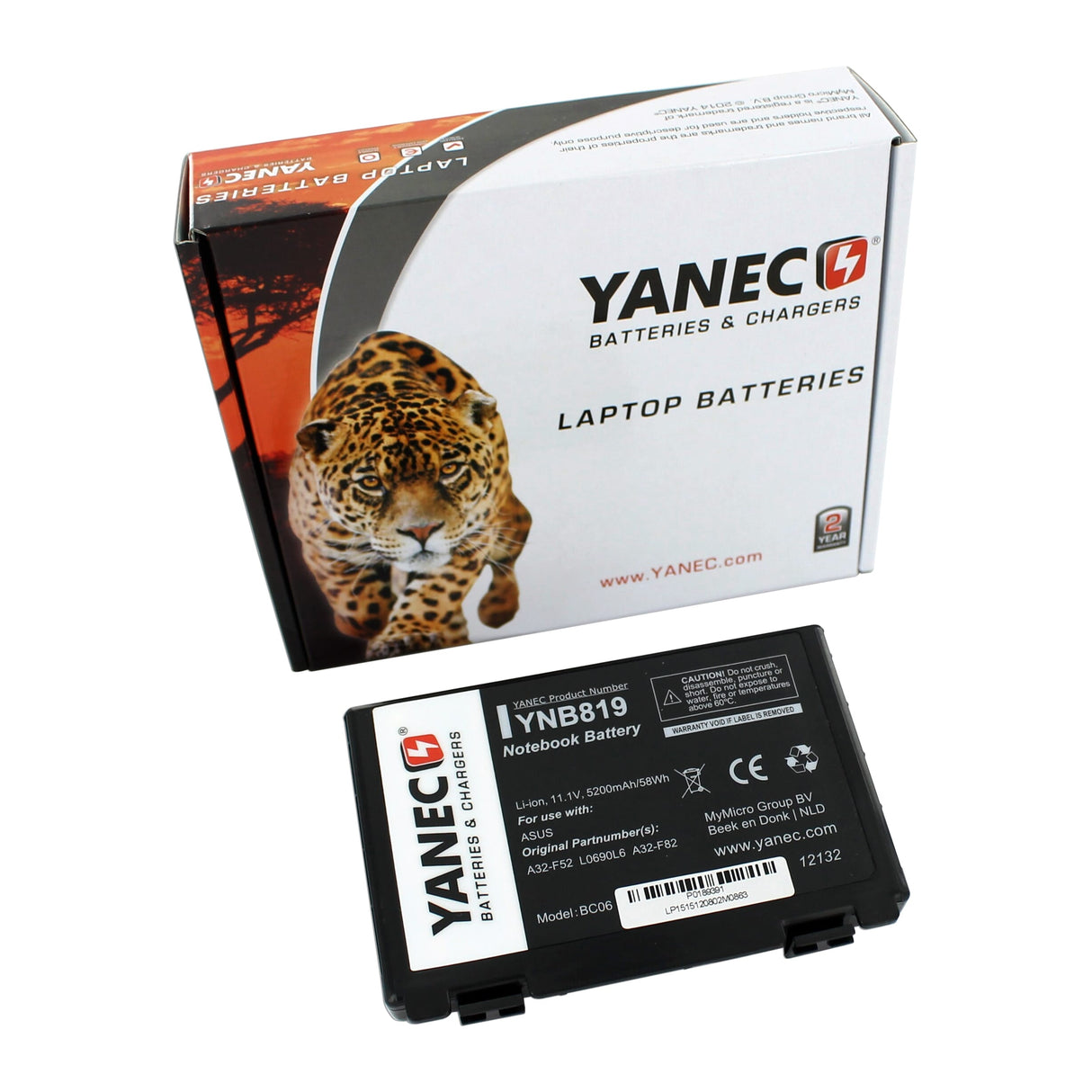 Yanec Laptop -Batterie 5200mah