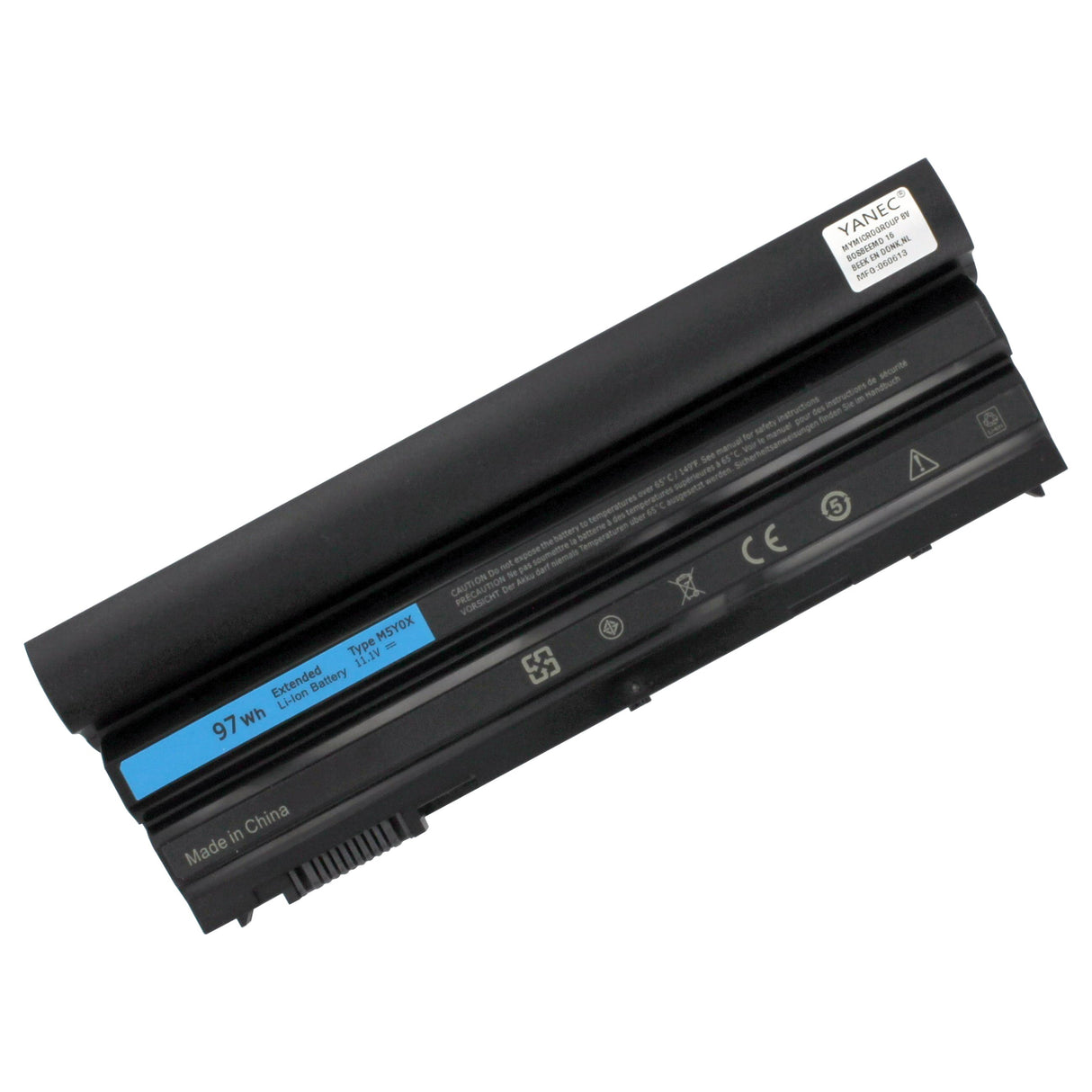 Yanec Laptop -Batterie verlängerte 7800mah 87WH