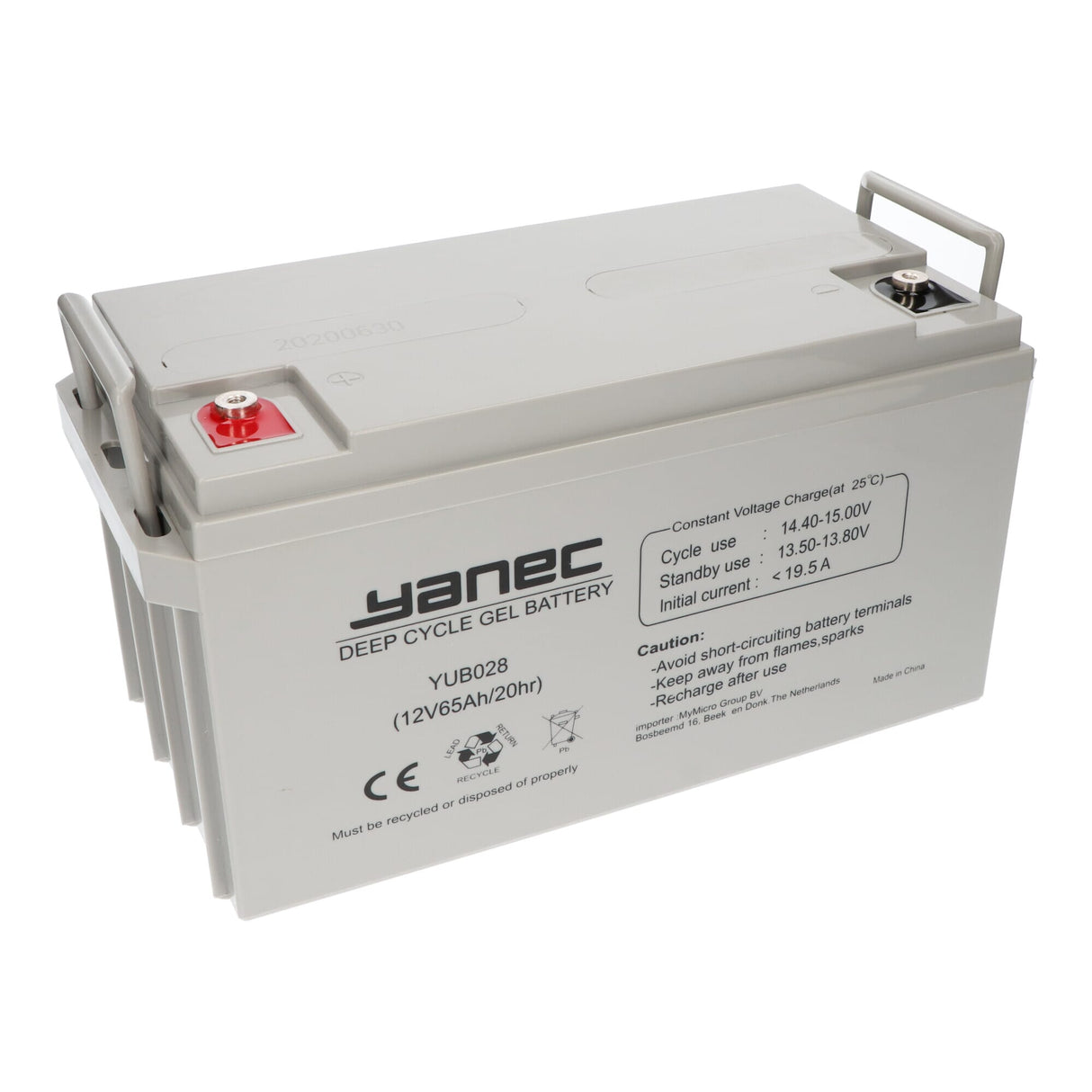 Yanec gel accu 12v 65ah