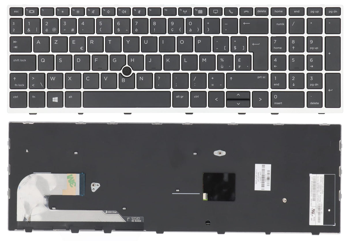 HP LAPTOP Keyboard Azererty Be + Streck