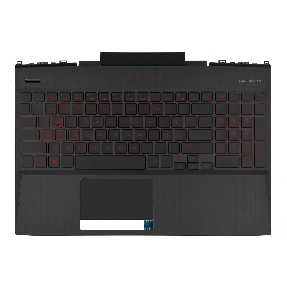 Clavier HP pour ordinateur portable Qwertz de + couvercle supérieur, rétroéclairage