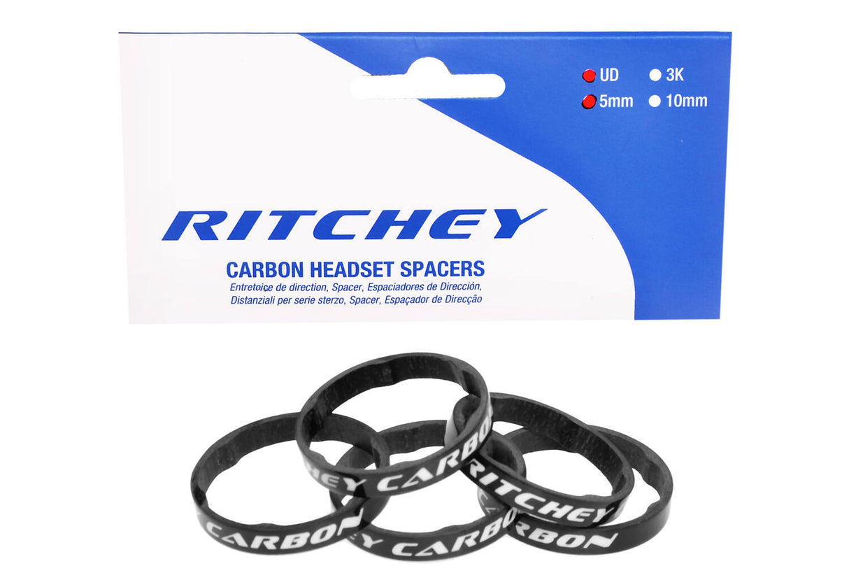 Ritchey WCS Spacer Set UD Carbon 5mm 1-1 8 '' 5 pieces