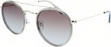 H.i.s Zonnebril gepolariseerd panto dames cat. 2 zilver roze