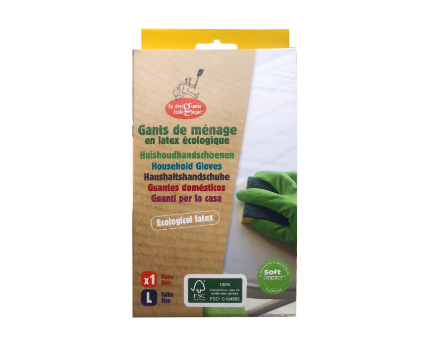 La Droguerie Ecologique Household Gloves Natuurlatex FSC s