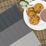 Kitchencraft Placemat 30 x 45 cm PVC polyester wit grijs
