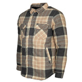 Life line Jervis Padded Flannel Shirt heren beige maat S
