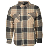 Life line Jervis Padded Flannel Shirt heren beige maat L