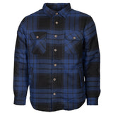 Life line Jervis Padded Flannel Shirt heren blauw zwart maat 4XL