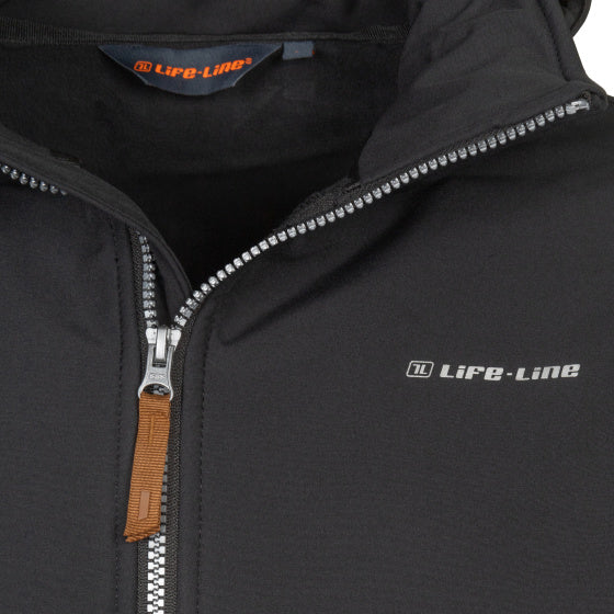 Life line Kasper softshell jacket heren zwart maat XL
