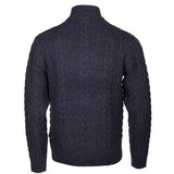 Life line Marcel sweater knit half zip heren donkerblauw maat L