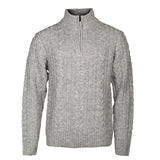 Life line Marcel sweater knit half zip heren lichtgrijs maat XXL