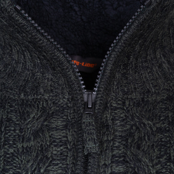 Life line Morgan 2 Morgan knit full zip heren groen maat 3XL