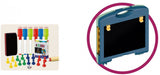 Luna Tekenbord junior 40-delig blauw groen