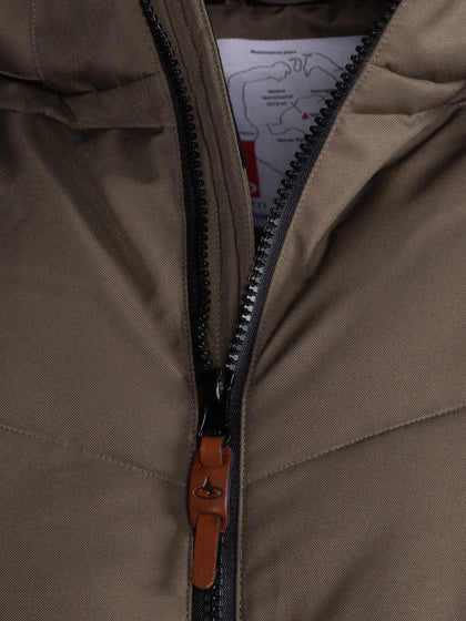 Maupiti Marck II padded winterjas heren grijsbruin maat XL