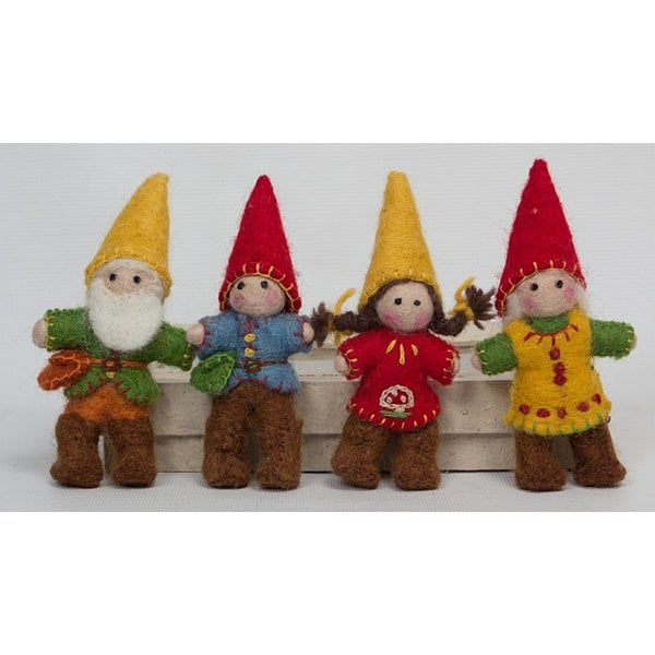 Papoose igrače papoose igrače gnome družina 4pc