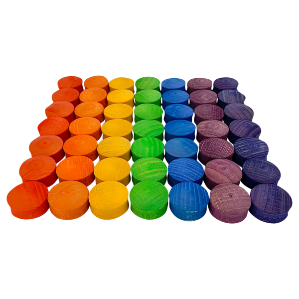 Hračky papoose papoose hračky Mini Rainbow Convex 49pc