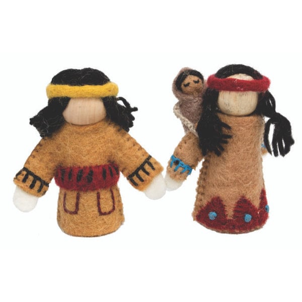 Papoose juguetes Papoose juguetes nativos americanos 3pc