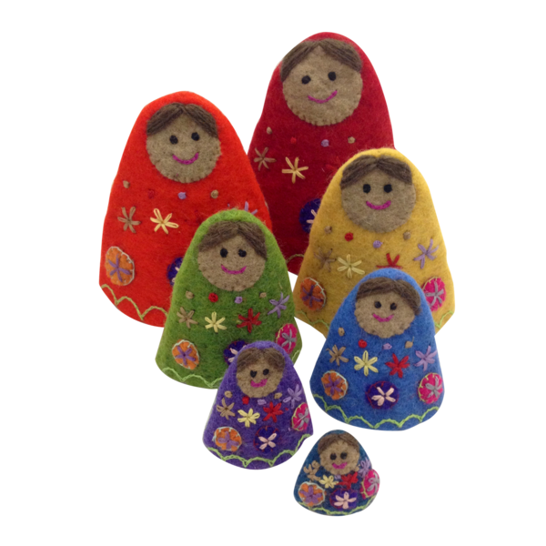 Papoose igrače papoose igrače Rainbow Babushkas 7