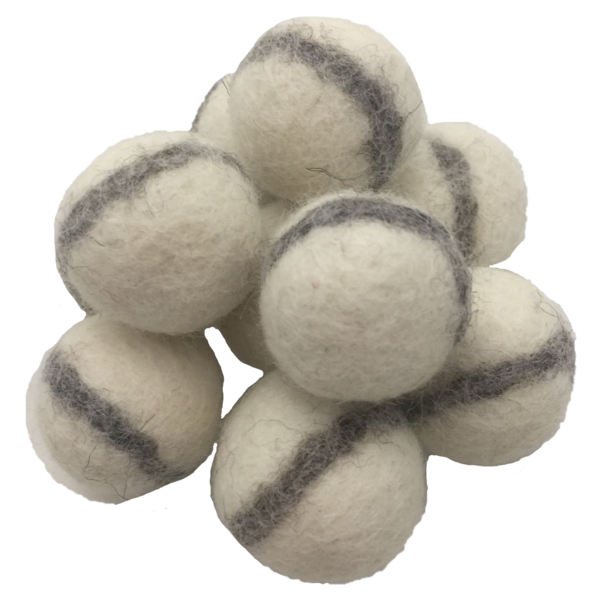 Papoose Toys Papoose Toys White Filst Balls 3,5 cm 20